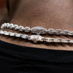 Micro Valentina Chain in White Gold - 7mm