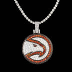 Atlanta Hawks Official NBA Logo Pendant
