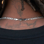 Figaro Chain in White Gold - 4mm