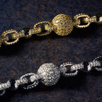 GLD X Bloody Osiris Dual Finish Ball Chain in White and Yellow Gold