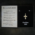 GLD X Bloody Osiris Large Iced Canary Cross Pendant in Yellow Gold Vermeil