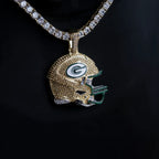 2025 Green Bay Packers Team Helmet Pendant - Gold