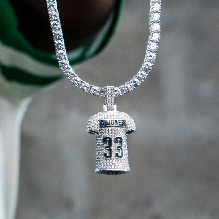 Green Bay Packers Aaron Jones Jersey Pendant