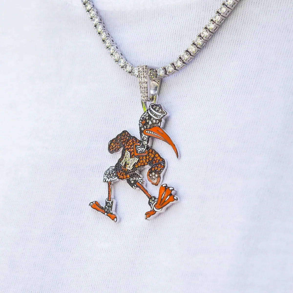 Miami Hurricanes Official NCAA Mascot Pendant