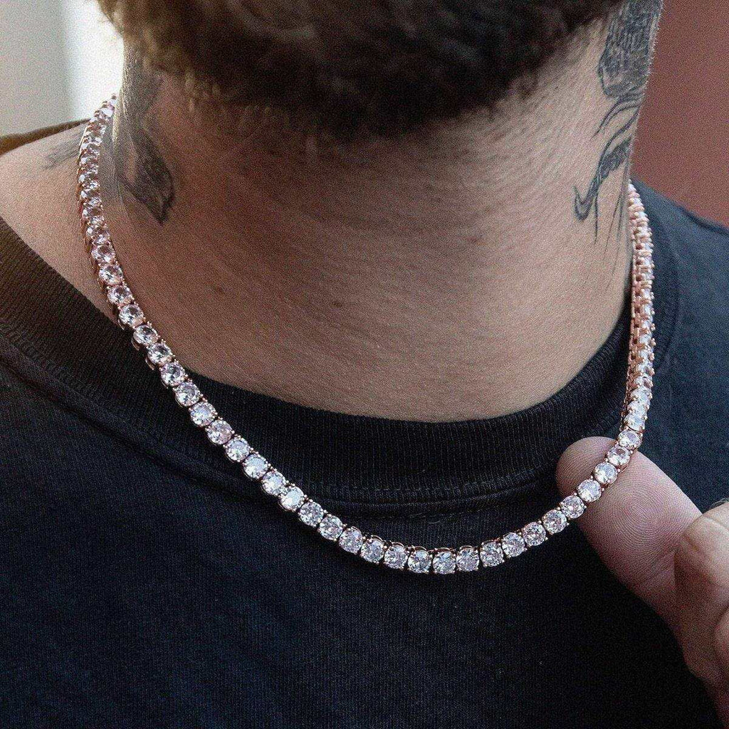 Diamond Tennis Chain in Rose Gold- 5mm