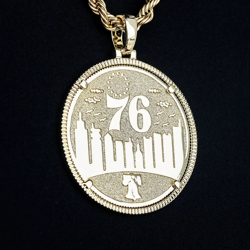 Philadelphia 76ers Official NBA Coin Pendant