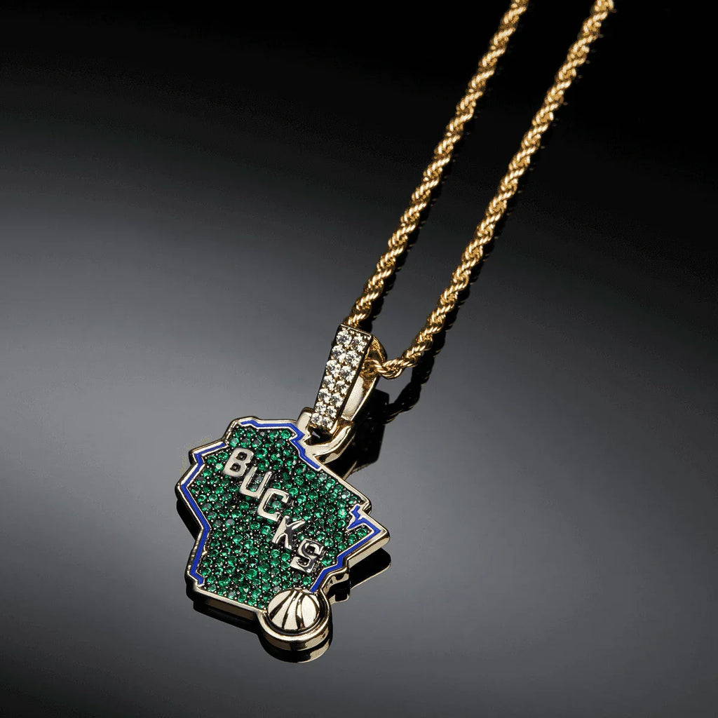 Milwaukee Bucks Official NBA Logo Pendant