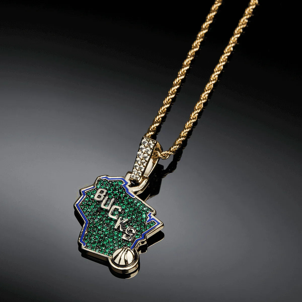 Milwaukee Bucks Official NBA Logo Pendant