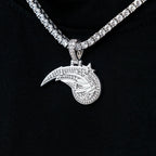 Orlando Magic Official NBA Micro Logo Pendant in White Gold