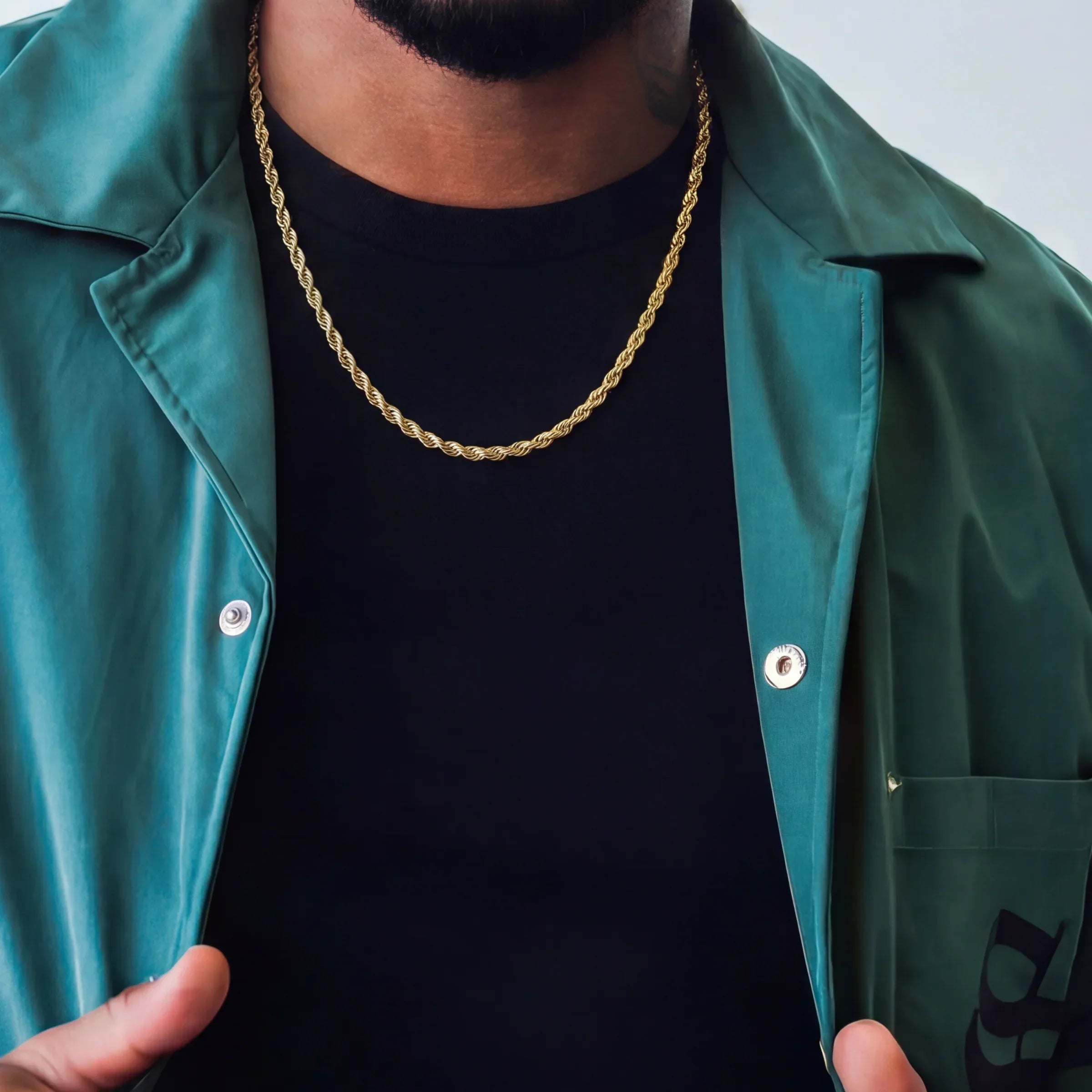 Rope Chain in Yellow Gold- 4mm