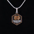 Houston Dynamo FC Official MLS Logo Pendant in White Gold