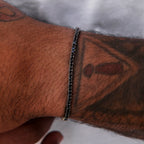 Diamond Tennis Bracelet in Black- 2mm