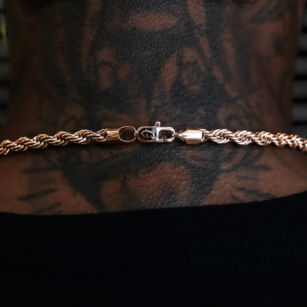 Rope Chain in Rose Gold- 6mm