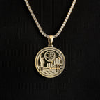 Brooklyn Nets Official NBA Coin Pendant in Yellow Gold
