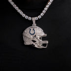 2025 Indianapolis Colts Team Helmet Pendant - White Gold