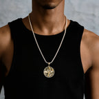 Sacramento Kings Official NBA Coin Pendant in Yellow Gold