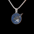 Minnesota Lynx Official WNBA Logo Pendant in White Gold