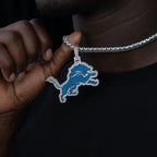 Detroit Lions Official NFL Large Logo Pendant
