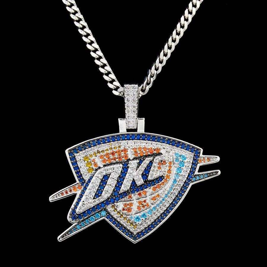 Oklahoma City Thunder OKC Official NBA Logo Pendant