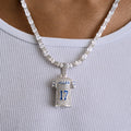 Buffalo Bills Josh Allen Official NFL Jersey #17 Pendant in White Gold