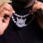 Fivio Demon Time Pendant - White Gold