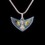 Dallas Wings Official WNBA Logo Pendant in White Gold