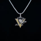 Pittsburgh Penguins Official NHL Logo Pendant in White Gold
