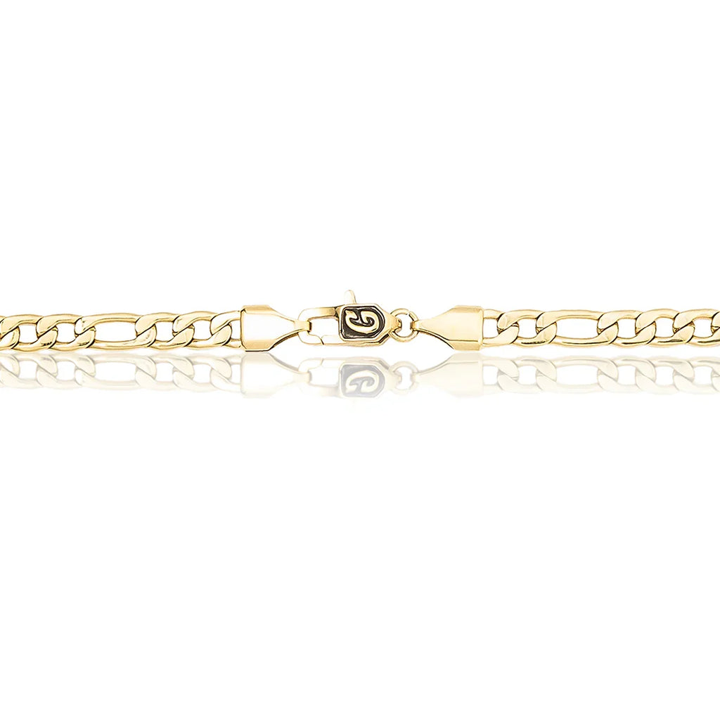 Figaro Chain in Yellow Gold - 4mm