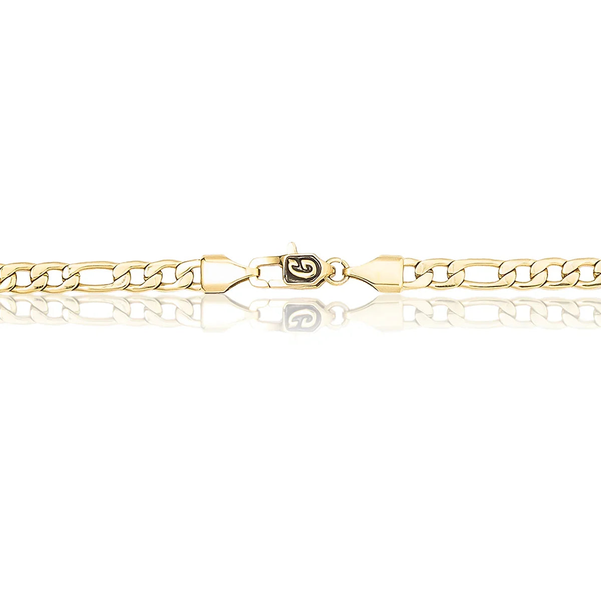 Figaro Chain in Yellow Gold - 4mm