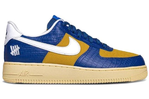 Force 1 Low SP Undefeated 5 On It Blue Yellow Croc