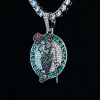 Boston Celtics Official NBA Primary Logo Pendant - White Gold
