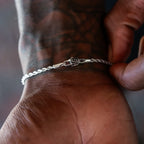 Rope Chain + Bracelet Bundle in White Gold- 2mm
