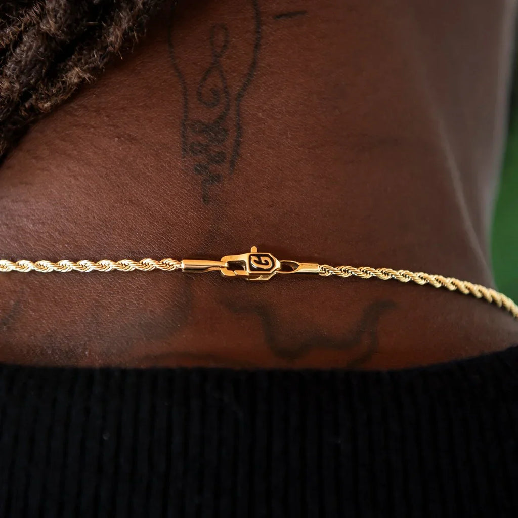 Rope Chain + Bracelet Bundle in Yellow Gold- 2mm