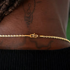 Rope Chain + Bracelet Bundle in Yellow Gold- 2mm