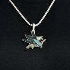 San Jose Sharks Official NHL Logo Pendant in White Gold