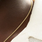 Palm Chain in Yellow Gold - 2mm