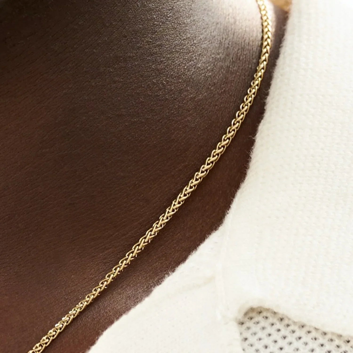 Palm Chain in Yellow Gold - 2mm