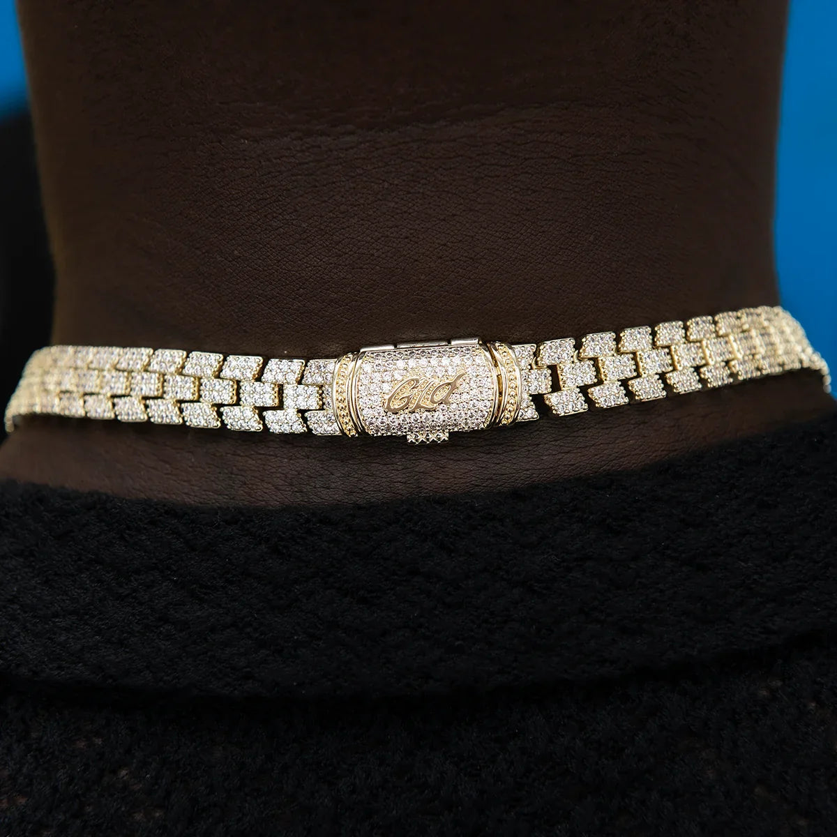 Diamond Spine Chain + Bracelet Bundle in Yellow Gold