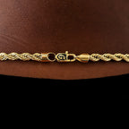 Rope Chain in Yellow Gold- 6mm