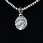 Toronto Raptors Official NBA Micro Logo Pendant in White Gold