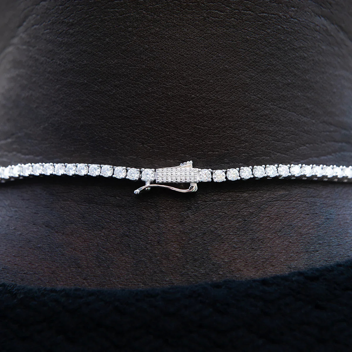 Moissanite Diamond Tennis Chain in Sterling Silver- 3mm