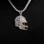 2025 Indianapolis Colts Team Helmet Pendant - White Gold