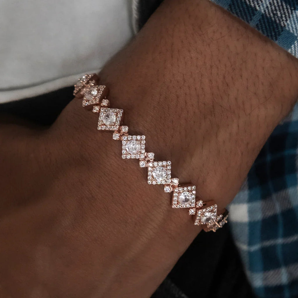 Cloister Link Bracelet in Rose Gold