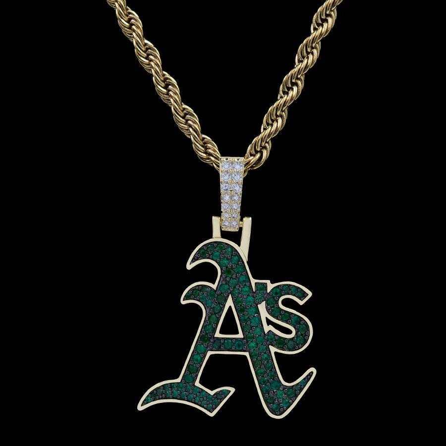 Oakland Athletics Official MLB Logo Pendant