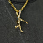 New York Yankees Judge Official MLBPA Polished Batting Pendant in Yellow Gold