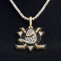 Anaheim Ducks Official NHL Logo Pendant in Yellow Gold