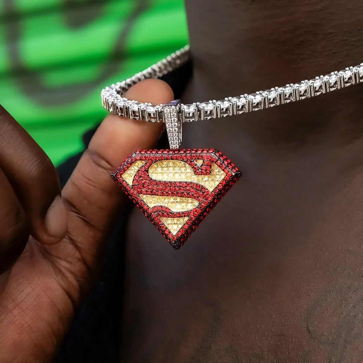 Official DC Comics Superman Logo Pendant