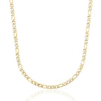 Figaro Chain in Yellow Gold - 4mm