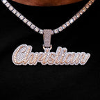 Custom Name Plate Two-Tone Script Font