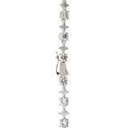 Moissanite Round Stone Star Tennis Chain in Sterling Silver